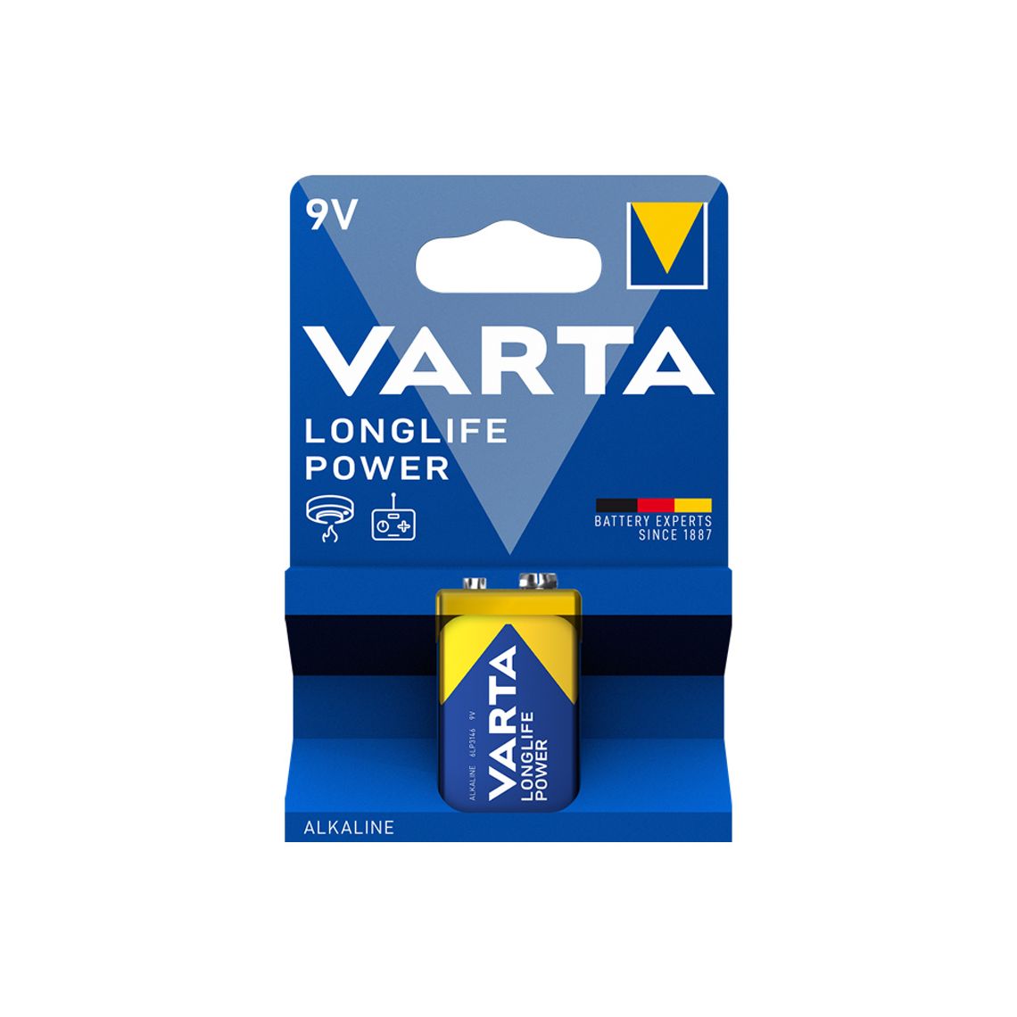 ელემენტი VARTA Longlife Power  1 x 9 V — ელემენტები და ბატარეები